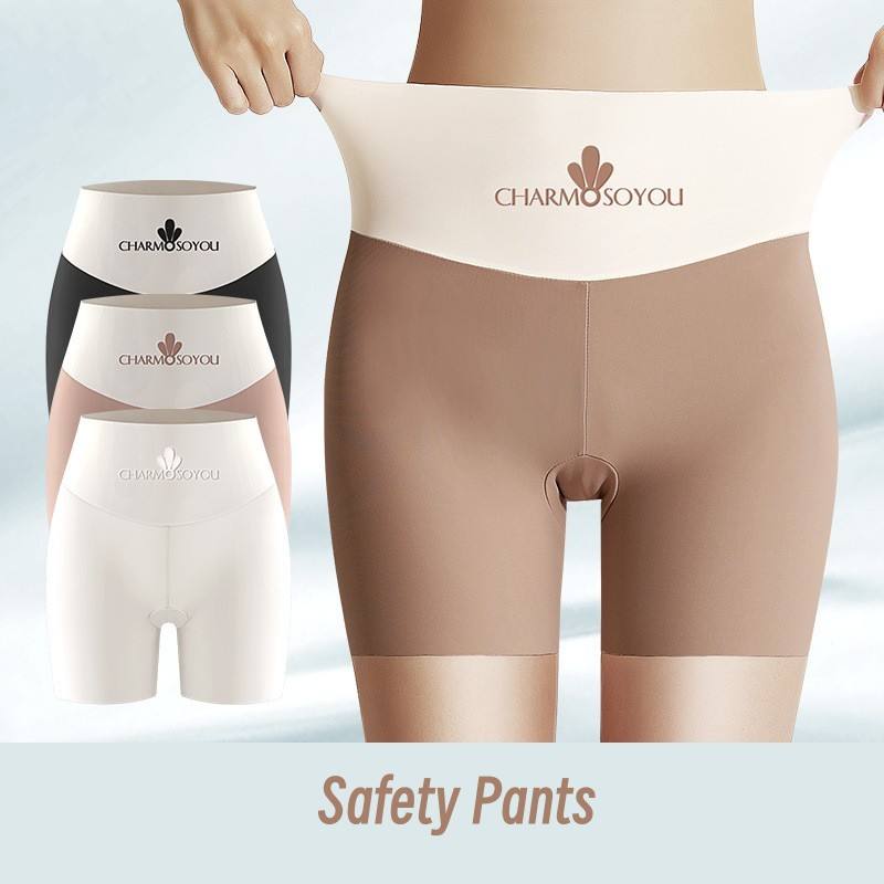 Women Seamless Panties Shorts Under Skirt Slip Shorts Smooth Thin Ice Silk  Safety Shorts Panties for Under Dresses