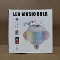 Nouvelle Lampe LED Musicale Sans Fil 12W E27 RGB en Cristal avec Haut-parleur Intégré et Télécommande pour Noël et la Photographie 2025