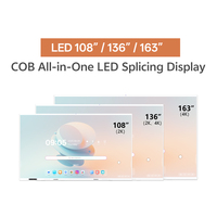 Pantalla LED para Conferencias, Pantalla Táctil de 108, 136, 163 Pulgadas, Software con Función de IA, Pantalla LED Interactiva para Sala de Reuniones, Android