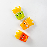 Bonbons gélifiés en forme de frites, visage souriant, saveur fruitée, personnalisables OEM, marque privée, vente en gros