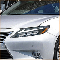 Pour Lexus ES250 ES300h ES350 2013-2014 Facelift Nouvelle version carrée 2023 Phare avant LED à 3 faisceaux avec éclairage matriciel animé