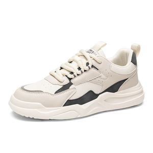 Zapatillas deportivas para hombre, antideslizantes, de malla transpirable, ligeras, estilo casual para caminar, zapatillas de cuero modernas y robustas. - Product Image 6