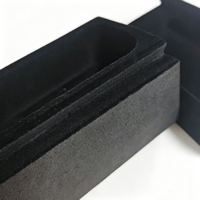 Insert en mousse EVA floquée écologique personnalisé avec doublure en velours doux pour l'emballage de boîtes cadeaux de flacons de parfum