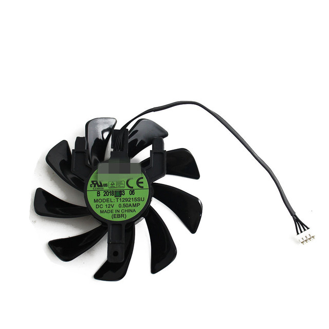 T129215SU RX 570 470D GPU Cooler Video Card Fan for Radeon Sapphire RX470D RX570 ITX Graphics Card Cooling System As Replacement