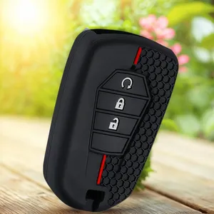 เคสกุญแจรถซิลิโคนสำหรับ Isuzu Dmax <span class=keywords><strong>D</strong></span>-<span class=keywords><strong>MAX</strong></span> MUX 2021 <span class=keywords><strong>2022</strong></span> 2023 2024 <span class=keywords><strong>D</strong></span>-<span class=keywords><strong>MAX</strong></span> MU-X <span class=keywords><strong>3.0</strong></span> MUX 3ปุ่มฝาครอบป้องกันกุญแจ - Product Image 1