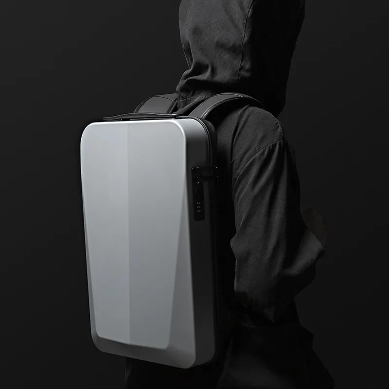 New backpack men's shoulder bag PC blister hard shell computer bag men's business waterproof usb luggage backpack