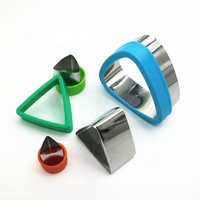 Emporte-pièces en métal en forme de triangle, étoile, mini emporte-pièces pour biscuits, emporte-pièces pour légumes et fruits pour enfants