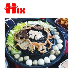 ไทยอลูมิเนียมหินอ่อนเคลือบเครื่องครัว <span class=keywords><strong>Mookata</strong></span> หม้อแผ่นย่างกระทะ - Product Image 3