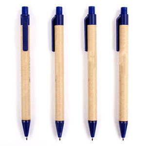 New Promotional Gift Biodegradable Recycled Paper Ball <b>Pen</b> Custom logo Eco-friendly Click <b>Pen</b> - Product Image 1