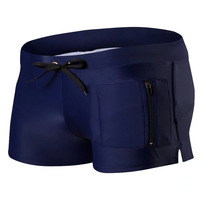 Nouveau maillot de bain sexy pour homme, short de plage à séchage rapide, maillot de bain uni décontracté, short taille haute ajusté, respirant, pour le sport et le surf
