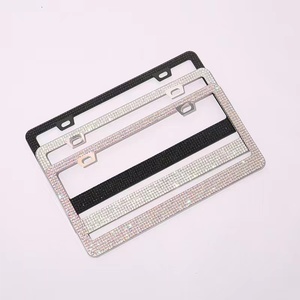 Khung Biển Số Xe Mỹ Kim Cương Pha Lê Cao Cấp Bằng Thép Không Gỉ - Product Image 2