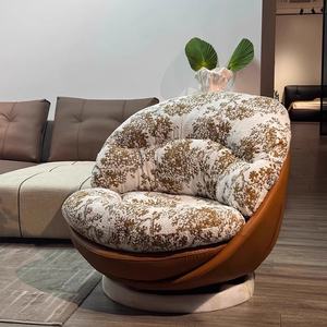 Sillón Moderno Giratorio con Tapicería Floral para Sala de Estar - Product Image 3