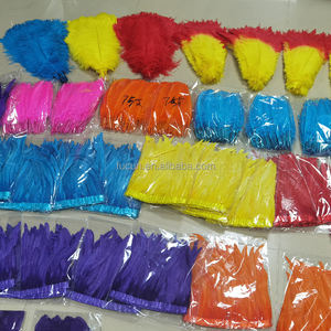 10-12 "blanchi teint coq plume frange garnitures coq plumes Coque frange pour Sainte-Lucie et <span class=keywords><strong>Trinidad</strong></span> <span class=keywords><strong>carnaval</strong></span> 2025 - Product Image 6