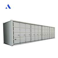 Conteneur maritime 40 pieds ACE Brand en acier Corten, 40' High Cube, ouverture latérale avec 3 colonnes centrales, côté ouvert