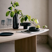 Table à manger en bois de style nordique moderne, meubles de maison, table rectangulaire simple en chêne blanc massif pour 8 personnes