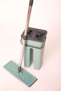 Juego de fregona <span class=keywords><strong>y</strong></span> cubo de <span class=keywords><strong>pedal</strong></span> individual al por mayor, de microfibra resistente, plegable, rectangular, para uso doméstico e industrial, tipo Lazy Mop - Product Image 6