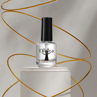 Flacon vide élégant de 15 ml en verre blanc transparent ambré pour vernis à ongles, emballage personnalisé de 0,5 oz pour gel à ongles
