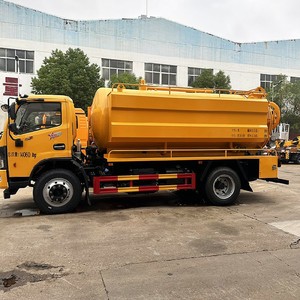 Camión de Limpieza de Alcantarillado de Alta Presión Dongfeng DFAC 4X2 de 8m3, Camión de Succión de Aguas Residuales, Precio - Product Image 5