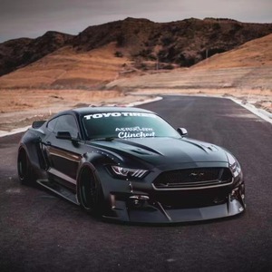 Kit carrosserie large pour Ford <span class=keywords><strong>Mustang</strong></span> avec ailes avant et arrière, élargisseurs de passages de roue, jupes latérales, spoiler et lèvre avant - Product Image 2