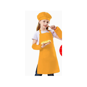 Niños Chef sombrero <span class=keywords><strong>delantal</strong></span> edades 5-12 niños <span class=keywords><strong>delantal</strong></span> niños <span class=keywords><strong>para</strong></span> niños niña <span class=keywords><strong>cocina</strong></span> hornear pintura desgaste sublimación Impresión logotipo personalizado - Product Image 6