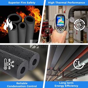 Tuyaux en <span class=keywords><strong>mousse</strong></span> de caoutchouc HUAYUE, <span class=keywords><strong>manchon</strong></span> d'<span class=keywords><strong>isolation</strong></span> haute densité, unité extérieure de climatiseur, anti-vieillissement, <span class=keywords><strong>tuyau</strong></span> en cuivre, <span class=keywords><strong>tuyau</strong></span> de chauffe-eau - Product Image 3