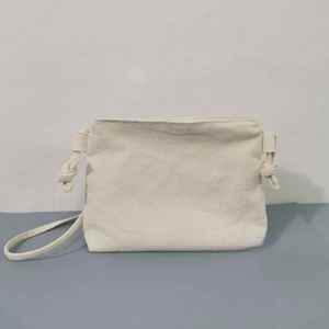 Sac messager en toile de coton avec logo promotionnel, en stock, sangle réglable épaissie, petite bourse à monnaie zippée - Product Image 3
