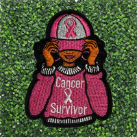 Patch brodé ruban rose pour survivants du cancer du sein, motifs personnalisés, thermocollant, pour tissu, vente en gros