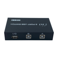 FJ-1A2B FJGEAR manuel 2 ports 2 en 1 usb 2.0 commutateur de partage 2 ordinateur partager une imprimante commutateur usb haute définition