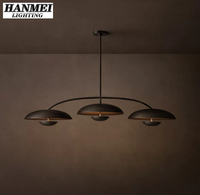 Lámpara Colgante de Acero de Estilo Nórdico Moderno, Base para Bombilla E12, Iluminación LED de Tamaño Mediano para Hoteles