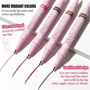 Crayon à lèvres liquide longue tenue, imperméable, 24 heures, marqueur à lèvres longue durée, 2-en-1, fini mat semi-<span class=keywords><strong>permanent</strong></span> - Product Image 3