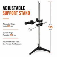 Kit de support de montage pour imprimante à jet d'encre portable, support de sol réglable pour codage en ligne, utilisation industrielle de l'impression et du codage