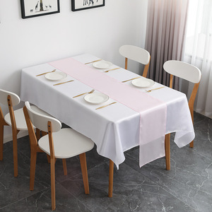Tiên Tiến Bắc Âu Bàn Cà Phê Mat Hiện Đại Vuông Satin Bảng <span class=keywords><strong>Runner</strong></span> Cho Khách Sạn Trang Trí Đám Cưới Màu Đỏ Polyester Khăn Trải Bàn Trang Trí - Product Image 6