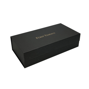 Wholesale <strong>Custom</strong> Printed Luxury Rigid Cardboard Gift <strong>Box</strong> Black Simple Empty Magnetic Closure Handmade High-End Art Embossing - Product Image 6