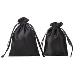 Sac à cordon personnalisé avec logo, beige, en satin, pour emballage cadeau, pochette pour parfum, vêtements, chaussures, sac anti-poussière - Product Image 5