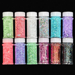 Gudang AS 12 pcs Shaker Glitter Chunky 2oz untuk Kuku, Wajah, Rambut, Tumbler, Bola Salju untuk Liburan, Tanpa Glitter Halus - Product Image 3