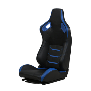 Sedili da Corsa a Secchiello HOBOT Comodi in Pelle PVC Nera con Cuciture Nere e Schienale <span class=keywords><strong>Reclinabile</strong></span> in Pelle Carbonio per Auto Sportive Modificate - Product Image 6