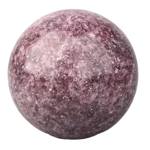 水晶球ボール研磨紫雲母レピドライトレイキクォーツ