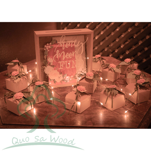 Caja de Madera para Tarjetas de Boda, Caja de Almacenamiento de Tarjetas para Recepción, Decoraciones de Boda para Fiesta de Recepción, Cumpleaños, Caja de Regalos de Boda - Product Image 6