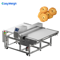 Detektor Logam Makanan Konveyor Lebar Ultra Easyweigh FMD-70 Bahan Stainless Steel Berperingkat IP54 untuk Roti Susun Berjumlah Banyak