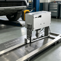 Machine de marquage par points portable Zixu Industrial, alimentée par batterie, graveur de codes QR pour châssis de voiture et pièces métalliques