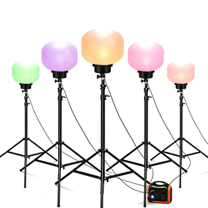 ไฟส่องสว่างคุณภาพสูง 360 องศา ปราศจากแสงสะท้อน 100W 200W ไฟบอลลูน LED สำหรับกู้ภัย สีเขียวกลางวัน พร้อมขาตั้งและกระเป๋าหิ้ว - Product Image 4