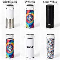 Thermos intelligent MEDO personnalisé en acier inoxydable 316 avec écran LED, bouteille d'eau isolée sous vide pour le sport, tasse à thé avec infuseur