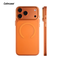 Étui de téléphone ultra-fin magnétique avec cadre de caméra en PC pour 17 Pro/ProMax avec texture mate et anti-traces de doigts