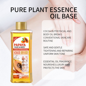 Huile pour le visage et le corps à la papaye 200 ml, huile essentielle éclaircissante et anti-rides, soin complet du corps - Product Image 3