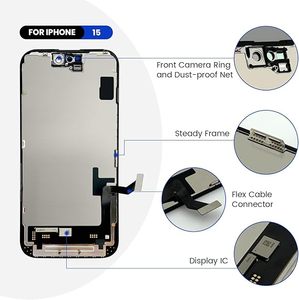 Écran tactile OLED In-cell haute luminosité pour <span class=keywords><strong>téléphone</strong></span>, remplacement d'écran d'origine reconditionné 6.8/6.1/6.7/5.4 pouces pour les séries 11-13, garantie 6 mois - Product Image 4