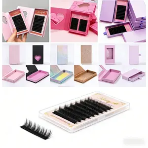 ถาดต่อขนตาแบบพรีเมียม รุ่น Volume Soft Silk Lash Tray Extensions CC D Cashmere Matte Black สำหรับต่อขนตา - Product Image 5