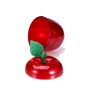 Nhà Máy Sáng Tạo Giáng Sinh Sinh Nhật Hộp Quà Tặng Trang Trí <span class=keywords><strong>Apple</strong></span> Hình Thực Phẩm Lưu Trữ Jar Nhựa Trái Cây Hộp Cho Kẹo - Product Image 3