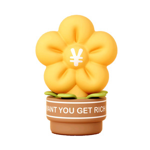 Money Flower <b>Night</b> <b>Light</b> Tap Control LED Warm White <b>USB</b> Powered Bedside Lamp For Bedroom Decor - Product Image 5