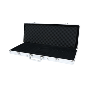 ערכת פוקר 750 צ'יפים ריקים, מארז נשיאה ידני, דגם KL-750ALBOX, אביזרי קזינו מאלומיניום עמיד של Bluetown, ציוד לטקסס הולדם - Product Image 1