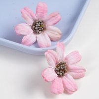 Hiasan Bunga Daisy Warna-Warni yang Dapat Digunakan Kembali, Bunga DIY Buatan Tangan Multiwarna untuk Pembuatan Perhiasan, Aksesoris Rambut, Dekorasi Rumah yang Meriah